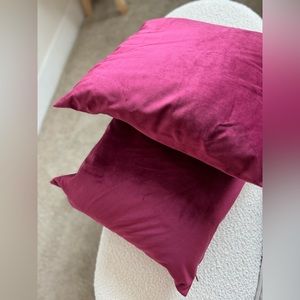 Set of Two Velvet Pillows